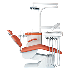 STOMADENT IMPULS S100 - стоматологическая установка с нижней подачей инструментов